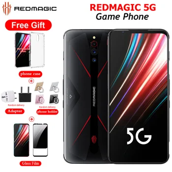 

Global Version Nubia RedMagic 5G Game Phone 8/12GB RAM 128/256GB ROM Snapdragon865 6.65"64MP 4500mAh NFC Android 10 Mobile Phone