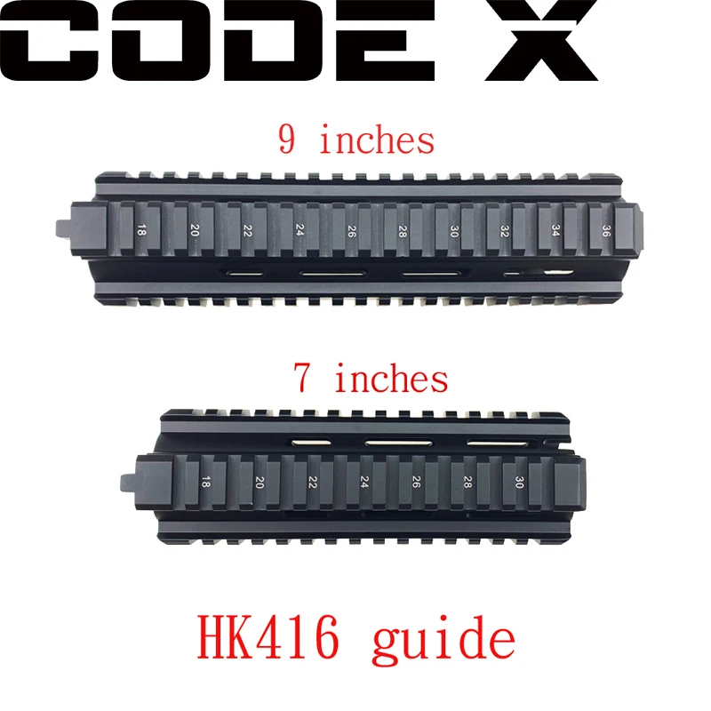 CODE X Gel Ball Blasting LDT HK416 2.5 generation metal fishbone bump CNC standard Toy Gun Upgraded accessories | Игрушки и хобби