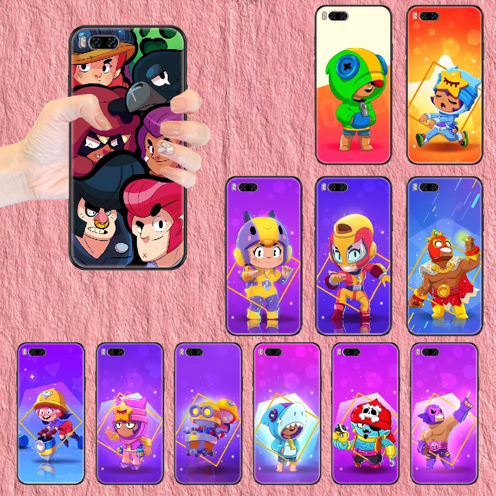 

Cartoon Gbrawl Cute Phone case For Xiaomi Mi Max Note 3 A2 A3 8 9 9T 10 Lite Pro Ultra black painting back soft coque pretty