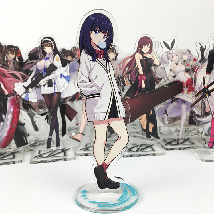 Stand Figure Japanese Anime SSSS.GRIDMAN Shinjo Akane Takarada Rikka Cosplay Acrylic Desktop Model Display Charm Decor Toy Gifts elvira costume Cosplay Costumes