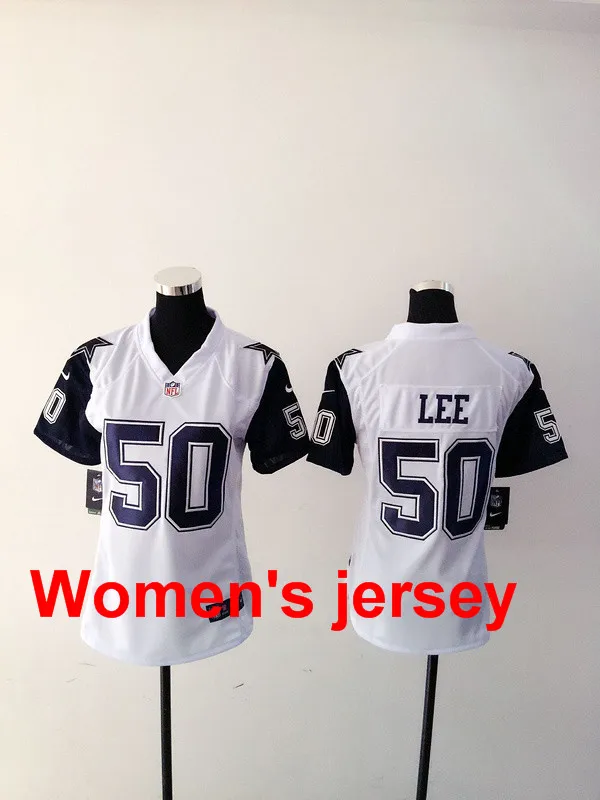 A+++ женщины все сшитые Dallas s ladies 82 Jason Witten 9 Tony Romo 19 Miles Auston 50 Sean Lee 88 Dez Bryant Jersey - Цвет: 2
