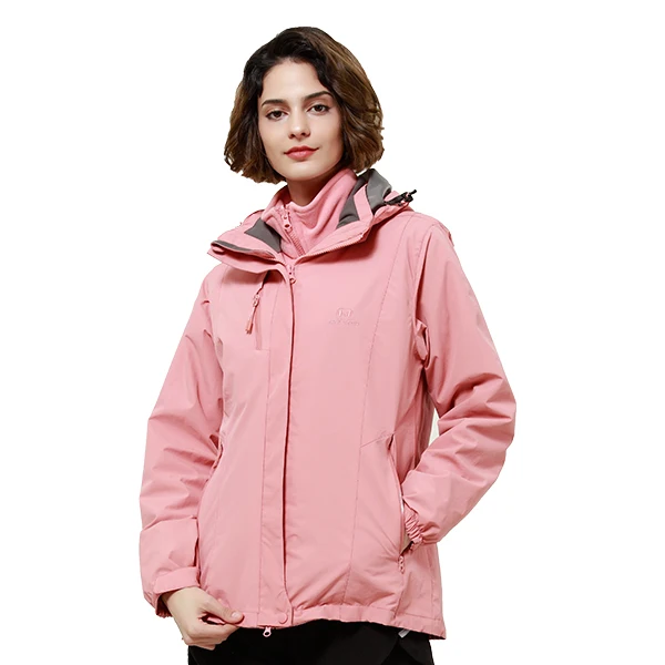 ROYALWAY, новинка, Высококачественная съемная флисовая подкладка для мужчин и женщин, для кемпинга, пешего туризма, ветровка, зимние теплые пальто - Цвет: Women Pink