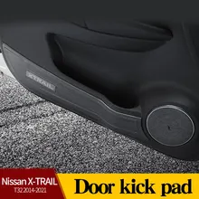 

For Nissan X-TRAIL T32 2014-2022 Stainless Steel Door Anti-kick Anti Kick Pad Protection Side Edge Film Protector Stickers