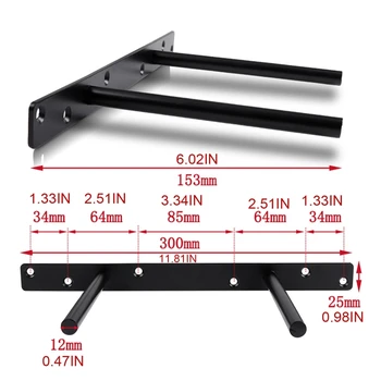 

Invisible Concealed Shelf Support Double T-shaped Bracket Storage Rack Holder G8TB