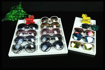 

PVC Glasses Display Stand Sunglasses Holder Eyelasses Shelf Rack Plastic Glasses Show Stand Jewelry Organizer