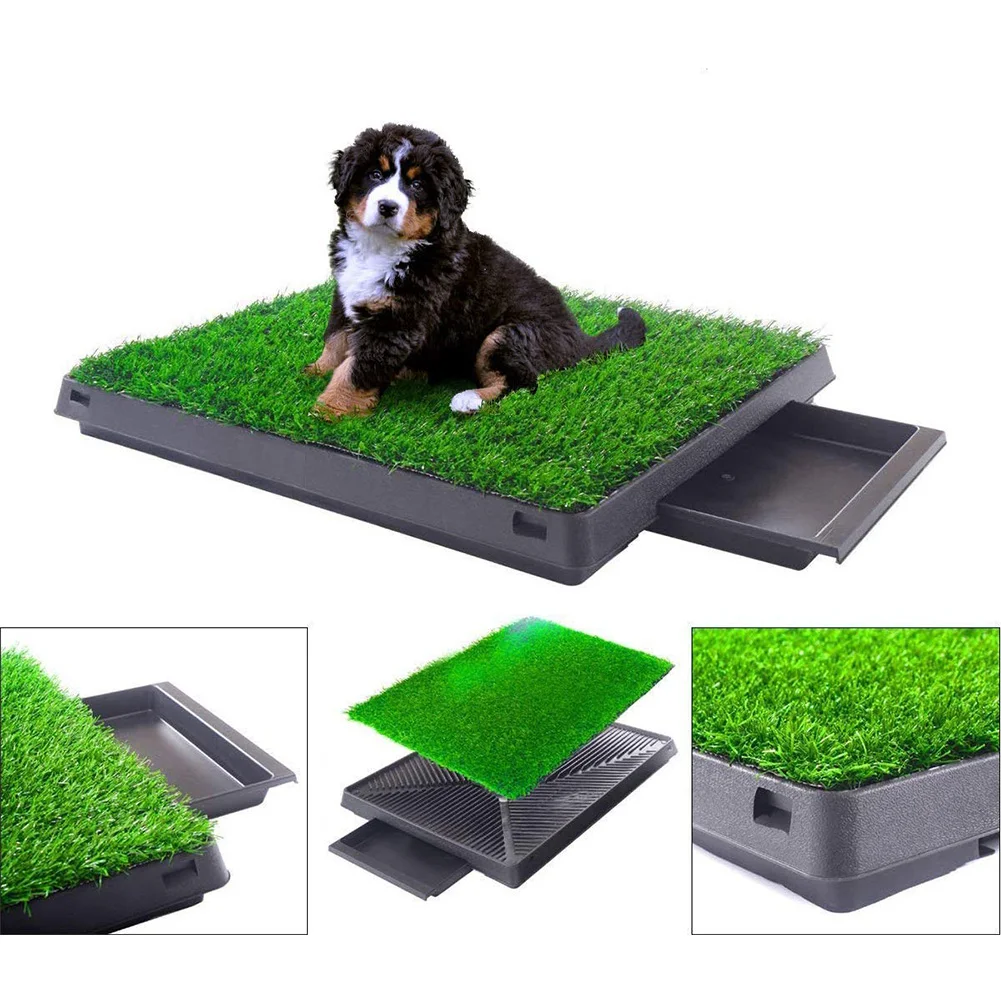 Bandeja De Entrenamiento Para Inodoro Para Perros Pequeños – Soporte Con Malla, Base Antideslizante Y Fácil Limpieza (47x35cm)