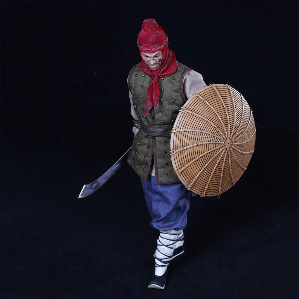 1/6 KLG012 династии серии Qi Jiajun Ножи и щит ручной работы 12-дюймов фигурка героя модель