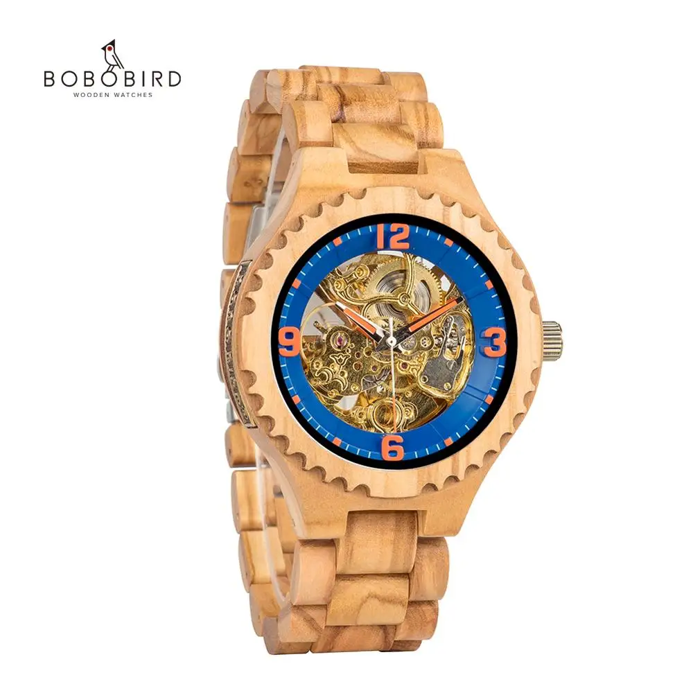 

Relogio Masculino BOBO BIRD Wood Watch Men Luxury Brand Automatic Wristwatches Groomsmen Present reloj hombre OEM Dropshipping