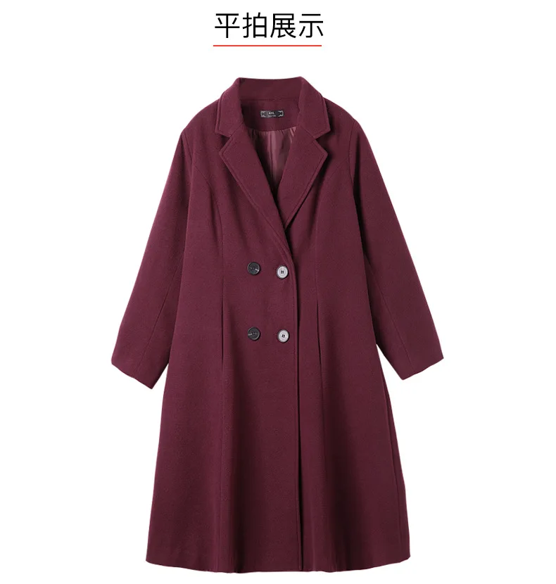 TUHAO размера плюс 10XL 9XL 8XL длинная Смешанная верхняя одежда женское пальто шерстяное пальто Высокое качество Осенняя зимняя куртка элегантное пальто