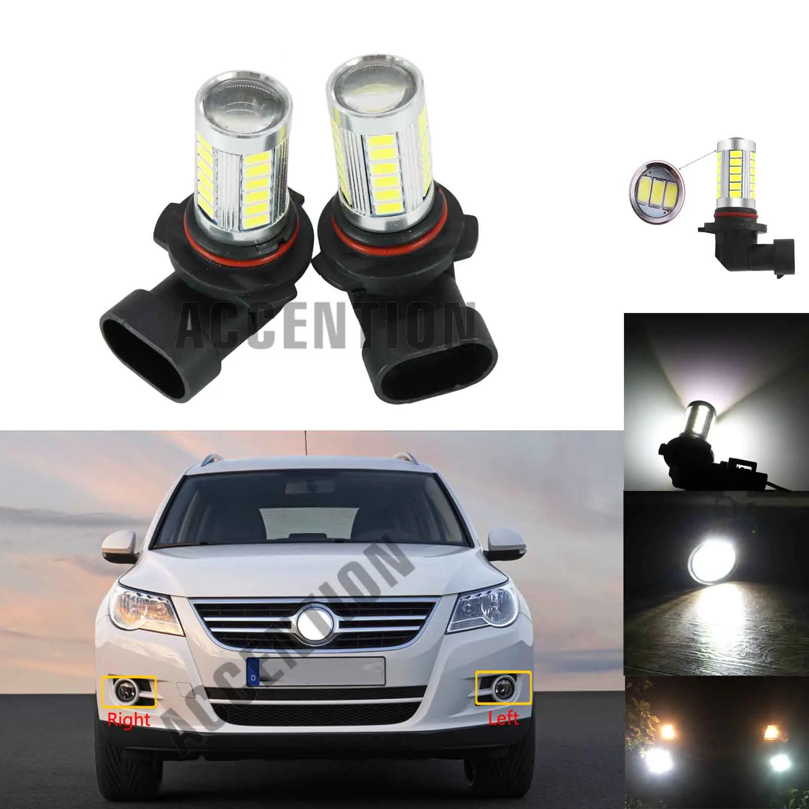 Светодиодный ные автомобильные лампы для VW Tiguan 2007 2008 2009 2010 2011 Стайлинг автомобиля