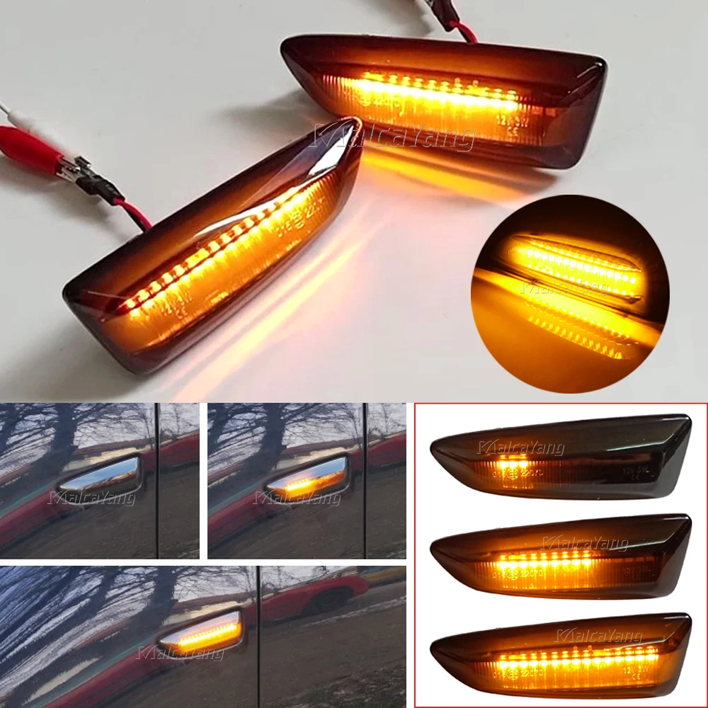Luces Led Dinámicas De Marcador Lateral, Luz De Señal De Giro Que Fluye, Lámpara De Panel De Repetidor Lateral Para Opel Vauxhall Astra J K Zafira, 2X