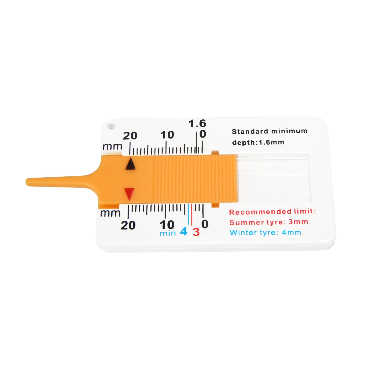 1pc Compact Tyre Tread Depth Gauge Van Wheel Measure Tool Car Tire Repair Tools Car-styling for Car Motorcycle Trailer