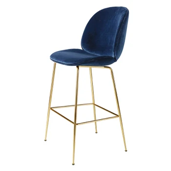 

Nordic Wrought Iron Stool seat Home Indoor Backrest High Chair sillas sgabello metal Bar table Leisure fauteuil banqueta stuhl