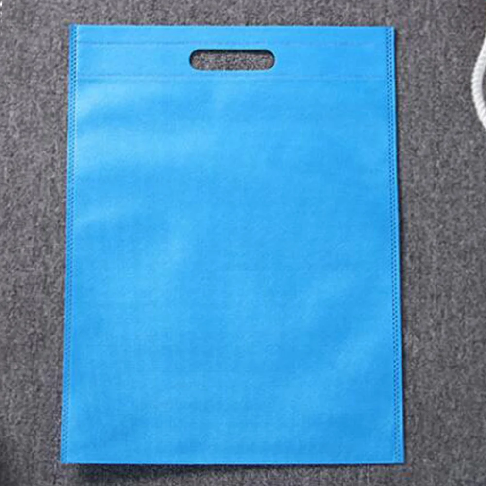 30*40/35*45 см новые тканевые Многоразовые хозяйственные сумки складные экологические дорожные сумки на заказ рекламные модные одноцветные сумки синие Горячие