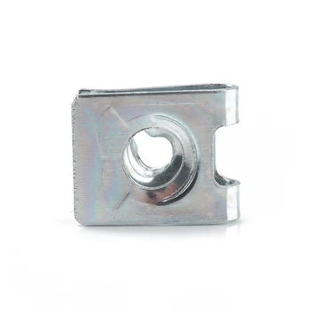 

100PCS No.4 Speed Fastener U Clip Nut Self-tapping Screw 65 Manganese Steel Panel Clip Universal For Motorcycle/ Car