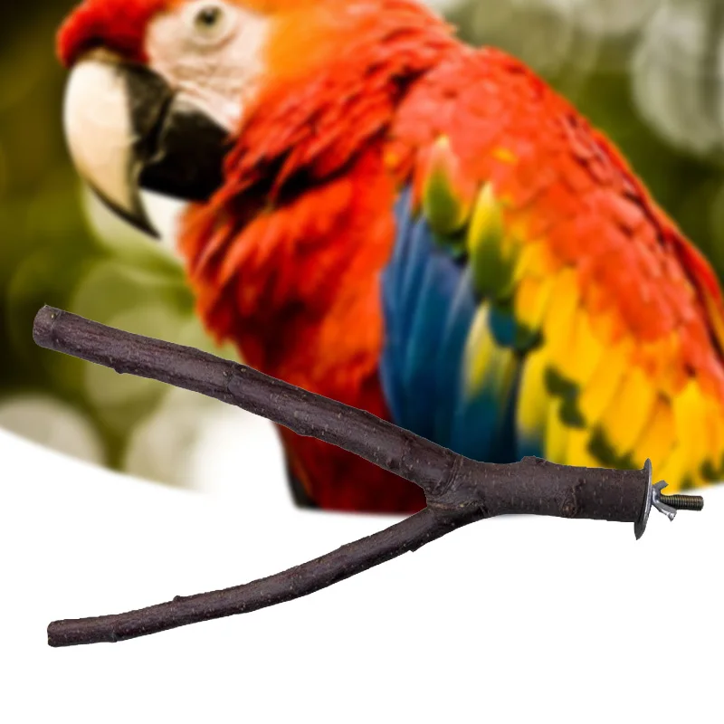 Игрушечные перышки для клетки для птиц Pet Parrot Raw Wood Fork perches подставка для дерева ветка стойка игрушка хомяк ветка ПЭТ висячая фигурка попугайчика