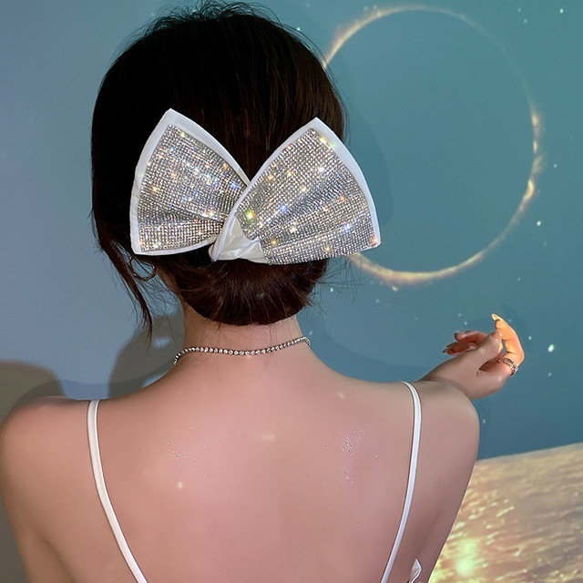 twist dish hair device 2021 new fashion bow hair ornaments women with diamond ball head lazy magic hairpin women