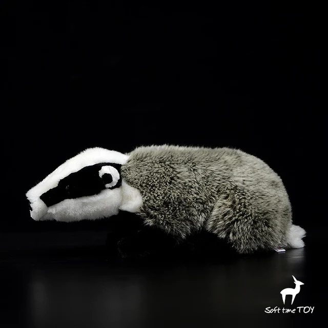 Real Life Badger Simulation Plush Toys Stuffed Animal Toy Soft Lifelike Dolls Kids Toys