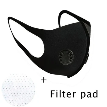 

Reusable PM2.5 Face Mask With Activated Carbon Anti-pollution Sport Running Cycling Mask Air Sponge Dust Masks