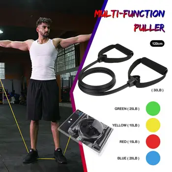 

Fitness Resistance Bands Gym Sport Band Workout Elastic Bands Expander Pull Rope Tubes Exercise Equipment For Home Yoga Pilates