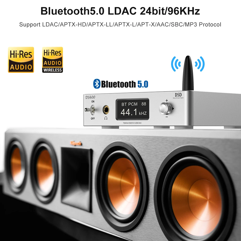 1mii b06s Bluetooth 5,2 Empfänger, HiFi-Audio-Adapter mit ldac aptx hd &  ll, High-Res-Audio mit großer Reichweite und Lautstärke regler - AliExpress