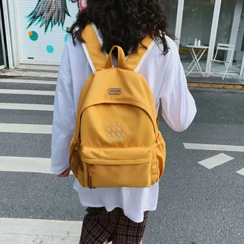 

School Bag For Girls Canvas Backpack Women Student Large Capacity Travel Backpack Waterproof Laptop Backpack For Women Gift 2020