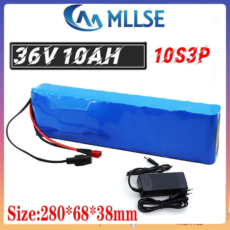 Аккумулятор MLLSE для электрического велосипеда 36 В 10 А/ч 18650 10S3P 750 Вт|Комплекты
