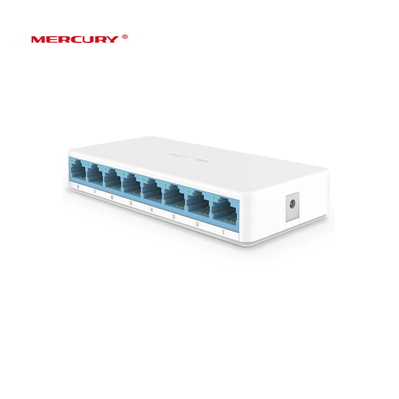 MERCURY Mini S108C Fast Ethernet 8 Порты и разъёмы RJ45 10/100 Мбит сетевой коммутатор настольный коммутатор
