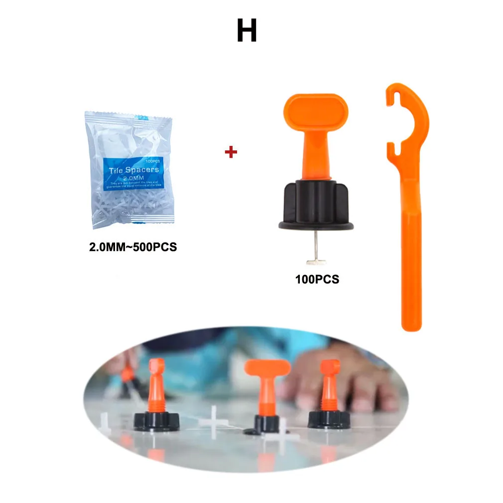 Система выравнивания плитки Системы многоразовые пол Керамика плитка уравнитель распорки для укладки плитки выравнивание 50/100 шт.+ Крест прокладки tusrai