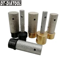 DT-DIATOOL 1 шт. диаметр 10/20/25 мм вакумная Пайка для алмазного пальцевидное долото с 5/8-11 или M14 нить Фрезерное долото для мозаичный камень столешница