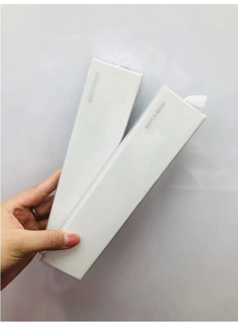 Simple Watch Strap Box Case for Apple Watch Band 6 5 4 3 Box Paper Pack 38/40/42/44MM for iWatch series Band 20MM 22MM Simple Watch Strap Box Case for Apple Watch Band 6 5 4 3 Box Paper Pack 38/40/42/44MM for iWatch series Band 20MM 22MM