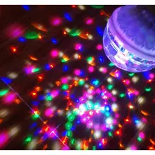 Boule magique LED en cristal pour téléphone, Mini lampe de Projection RGB, fête DJ Disco, éclairage d'intérieur, Club Disco, DMX Cr
