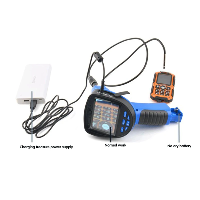 Digital Industrial Endoscope 3.5 inch LCD Borescope Videoscope Handheld Endoscope