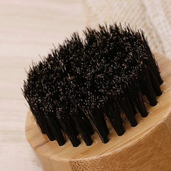 

Long Beard Comb Shaving Brush Barber Shaving Device Handheld Round For Men Q1QD