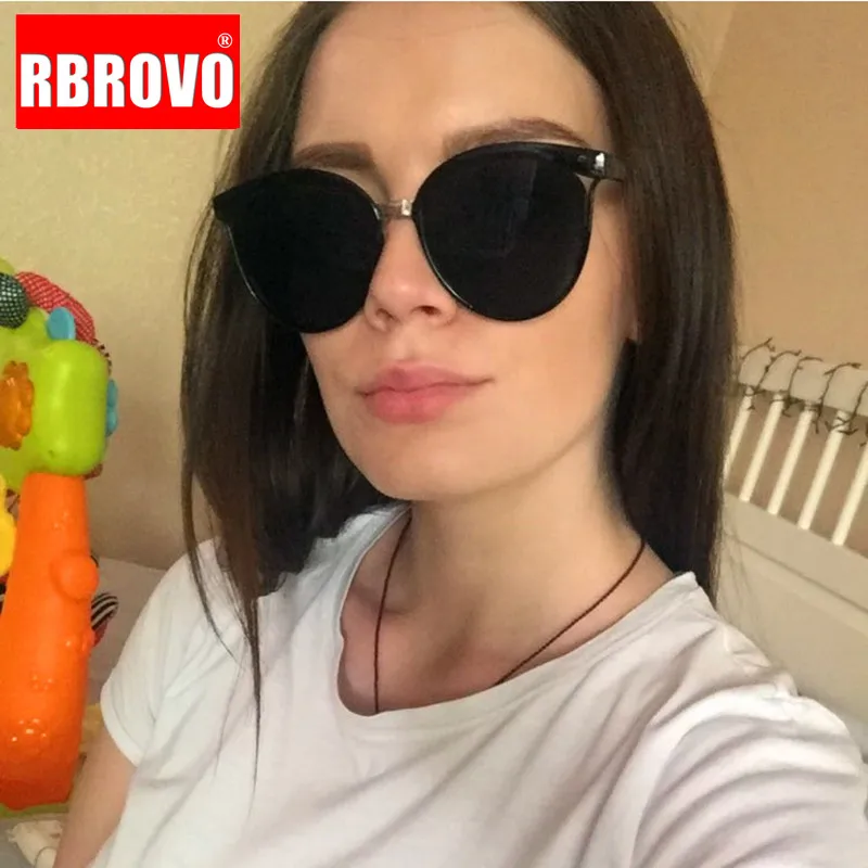 RBROVO 2021 Роскошные брендовые солнцезащитные очки кошачий глаз женские конфеты