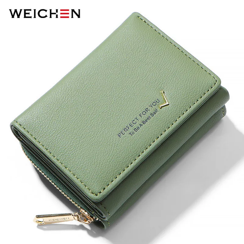 

Brand Trifold Small Wallet Women Soft Leather Zipper Coin Pocket Purses Female Wallets High Quality Ladies Slim Purse Carteras