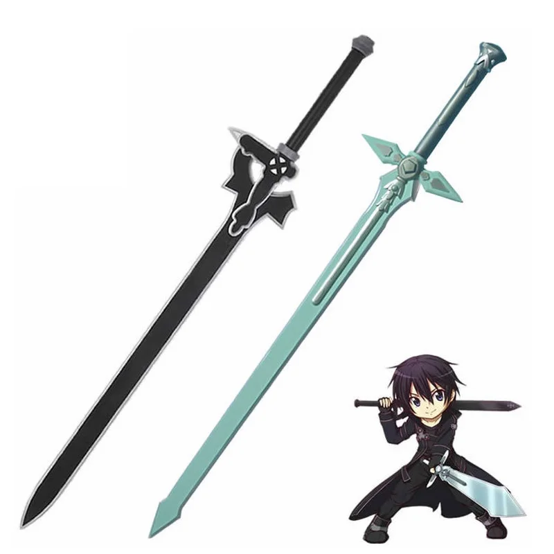 

80CM Black Sword and White Sword Role Playing Weapon Projects Children Animation Weapon Toy Sword Model