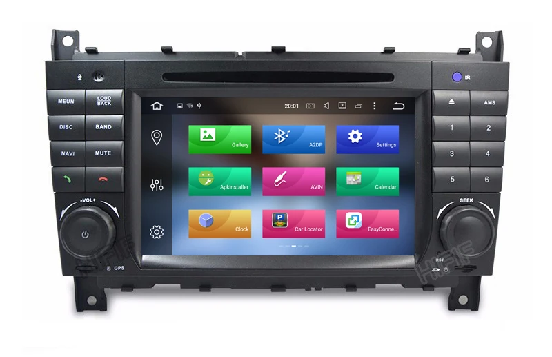 Flash Deal DSP 7" 2 Din Quad Core Android 9.0 Car DVD GPS For Mercedes/Benz C Class W203 2004-2007 C200 C230 C240 C320 C350 CLK W209 04-11 9