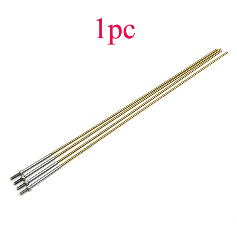 

1PC Marine M4 Thread 3.18mm Intergrated Soft Shaft to 4mm Hard with Stainless Steel Head Assembly L350mm for RC Boat Parts