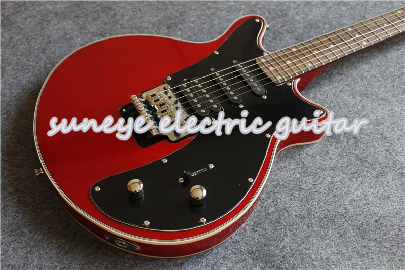 Custom Shop красная электрическая гитара Brian may-стиль гитара электрическая DIY Гитарный комплект на заказ