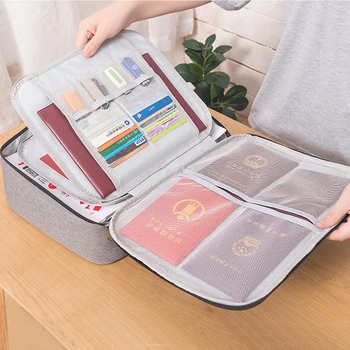 

Large Capacity Document Organizer Bag Waterproof Briefcases Portable Office Travel File Card Storage Business Pouch Holder