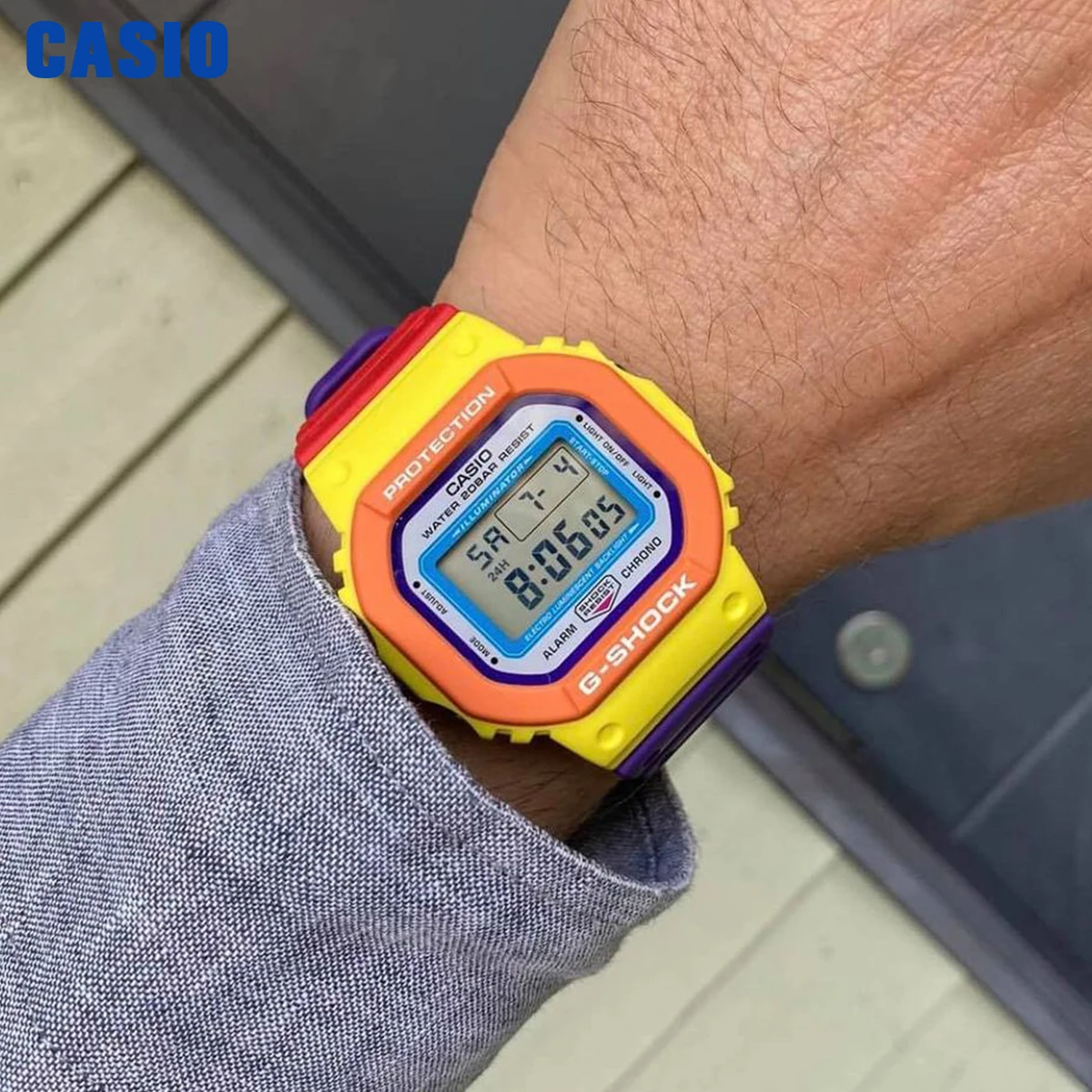 US $212.50 Casio Watch G Shock Watch Men Top Luxury Set Lego Color Matching Limited Rainbow Cube Multifunction Men Watch Relogio Masculino
