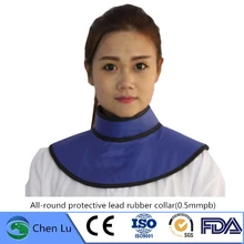 Подлинная гамма-луч рентгеновское излучение Экранирование все-круглый защитный щитовидный воротник ядерный радиационный защитный 0,5 mmpb свинцовый воротник
