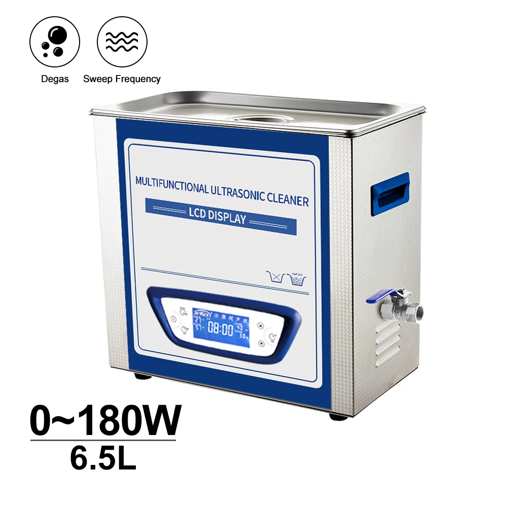 6.5L Ultrasonic Cleaning Machine silent Design Timer Heater Degassing