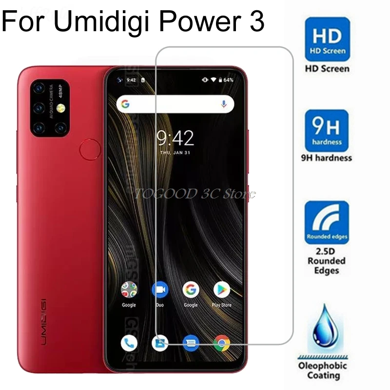 Закаленное стекло для UMIDIGI power 3 9H2. 5D защитная пленка взрывозащищенное прозрачное защитное покрытие ЖК-экрана для UMI power 3 glass