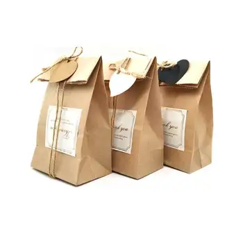 

15pcs Christmas Gift Bags Santa Christmas Socks Kraft Paper Bag Christmas Decorations For Home Party Favor Box Navidad 2020