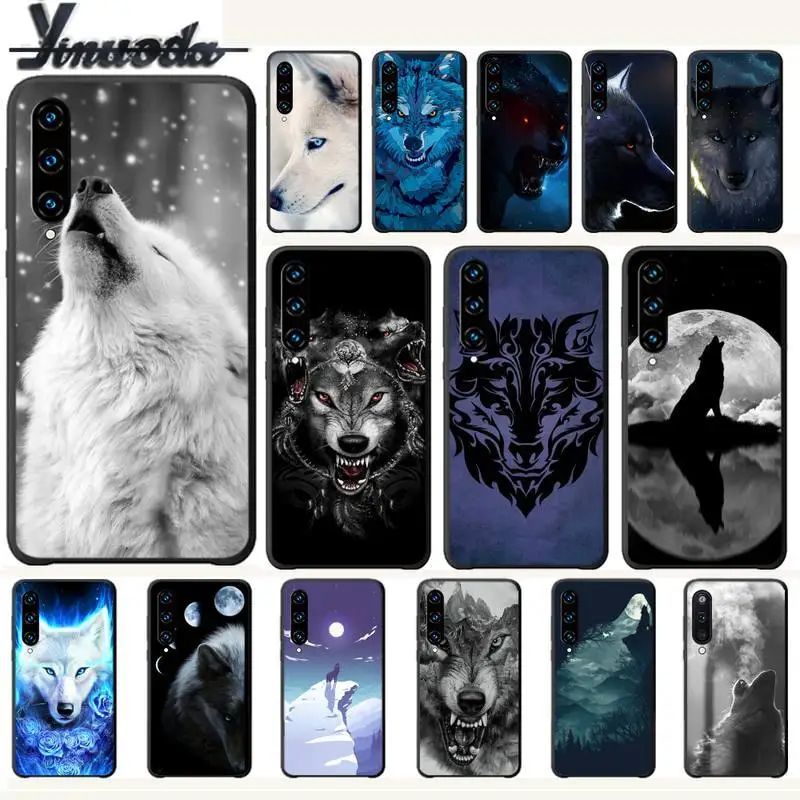 Роскошный чехол для телефона Yinuoda Wolf чехлы Huawei Y7 2019 Mate 10 20 Lite Pro Honor 9x Y9s Etui|Бамперы| |