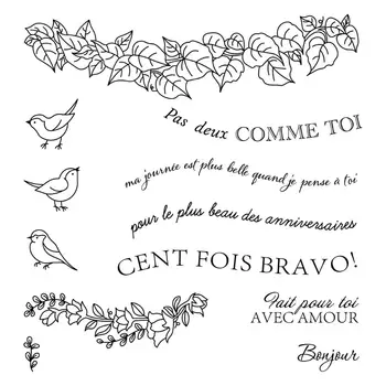 

French word 2020 3D New Christmas Metal Cutting Dies and Scrapbooking For Paper Making Birthday Embossing Card Craft Stamps Set