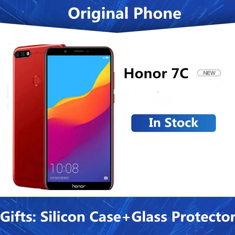 Оригинальный Honor 7C 4 ГБ 64 экран 5 99 дюйма Восьмиядерный процессор Snapdragon 450