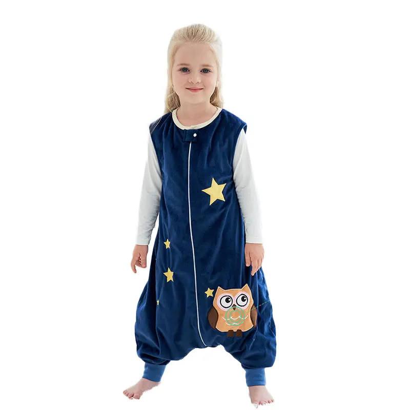 Kids Blanket Sleepers Baby Boys Jumpsuits Girls Cartoon Kigurumi Onesie Clothes Children Flannel Pajamas Baby Sleeping Bag Child